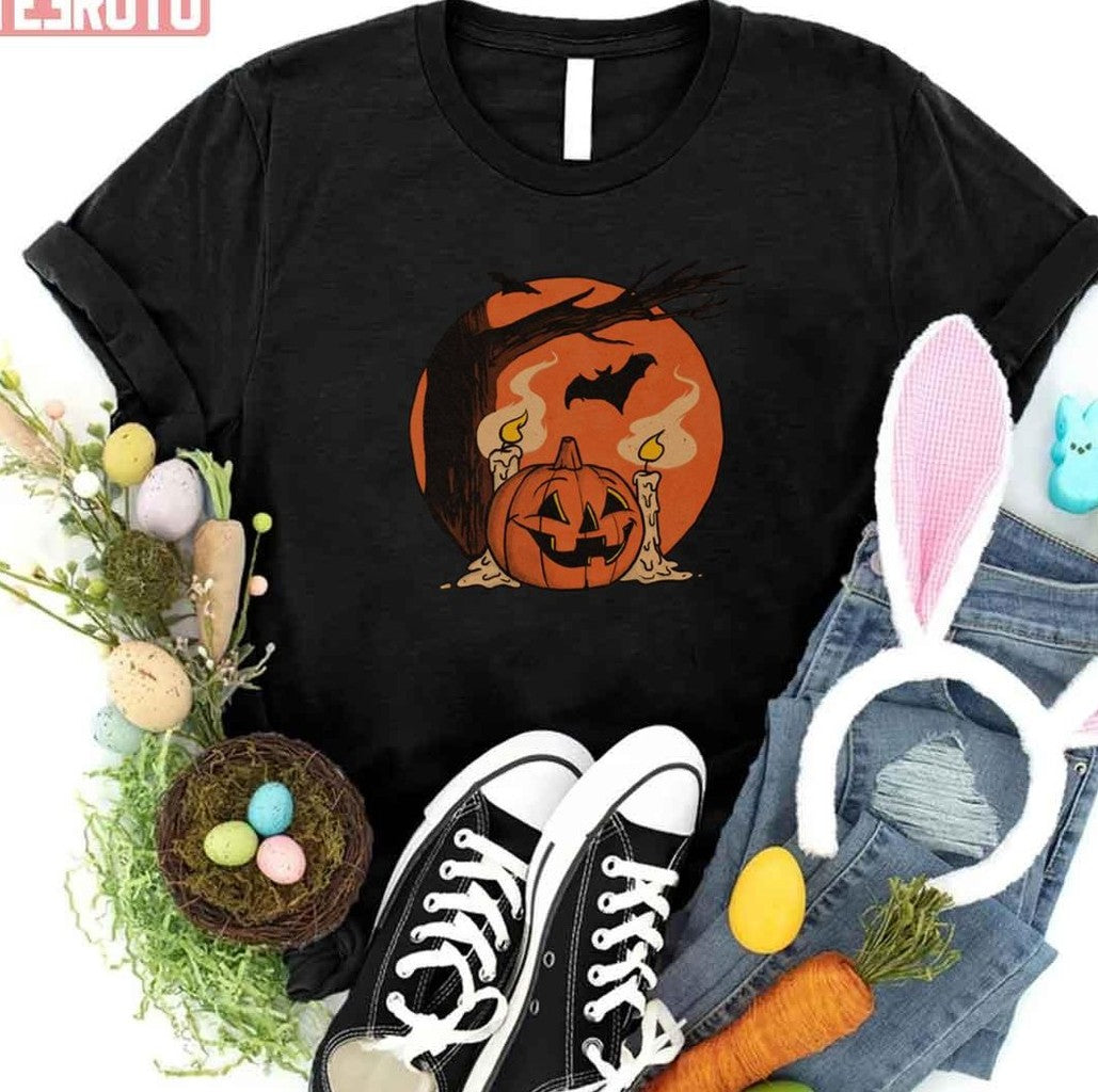 Pumpkin Halloween Vintage Art Unisex T-Shirt