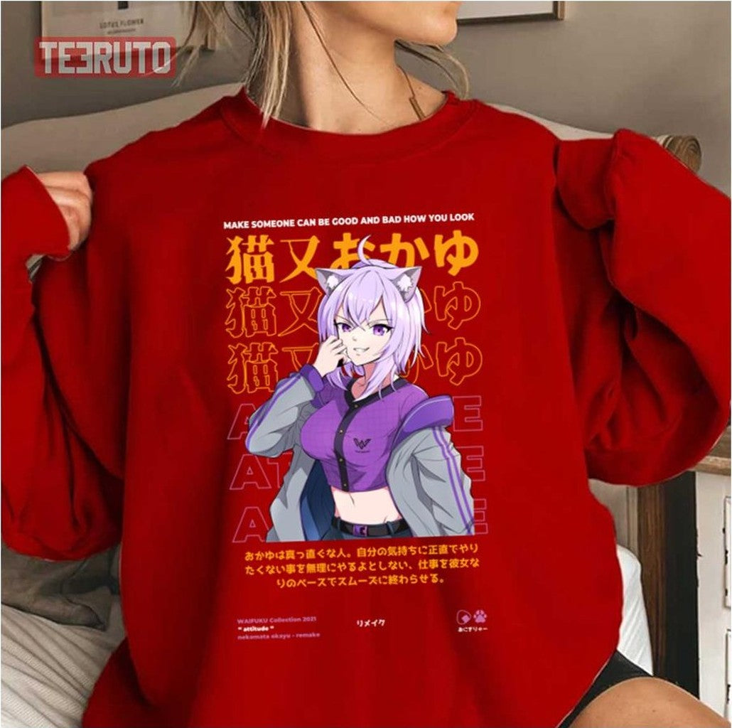 Anime Hololive Japan Nekomata Okayu Unisex Sweatshirt