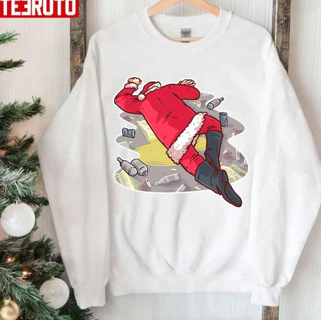 Bad Santa Design Funny Santa Christmas Gift Unisex Sweatshirt