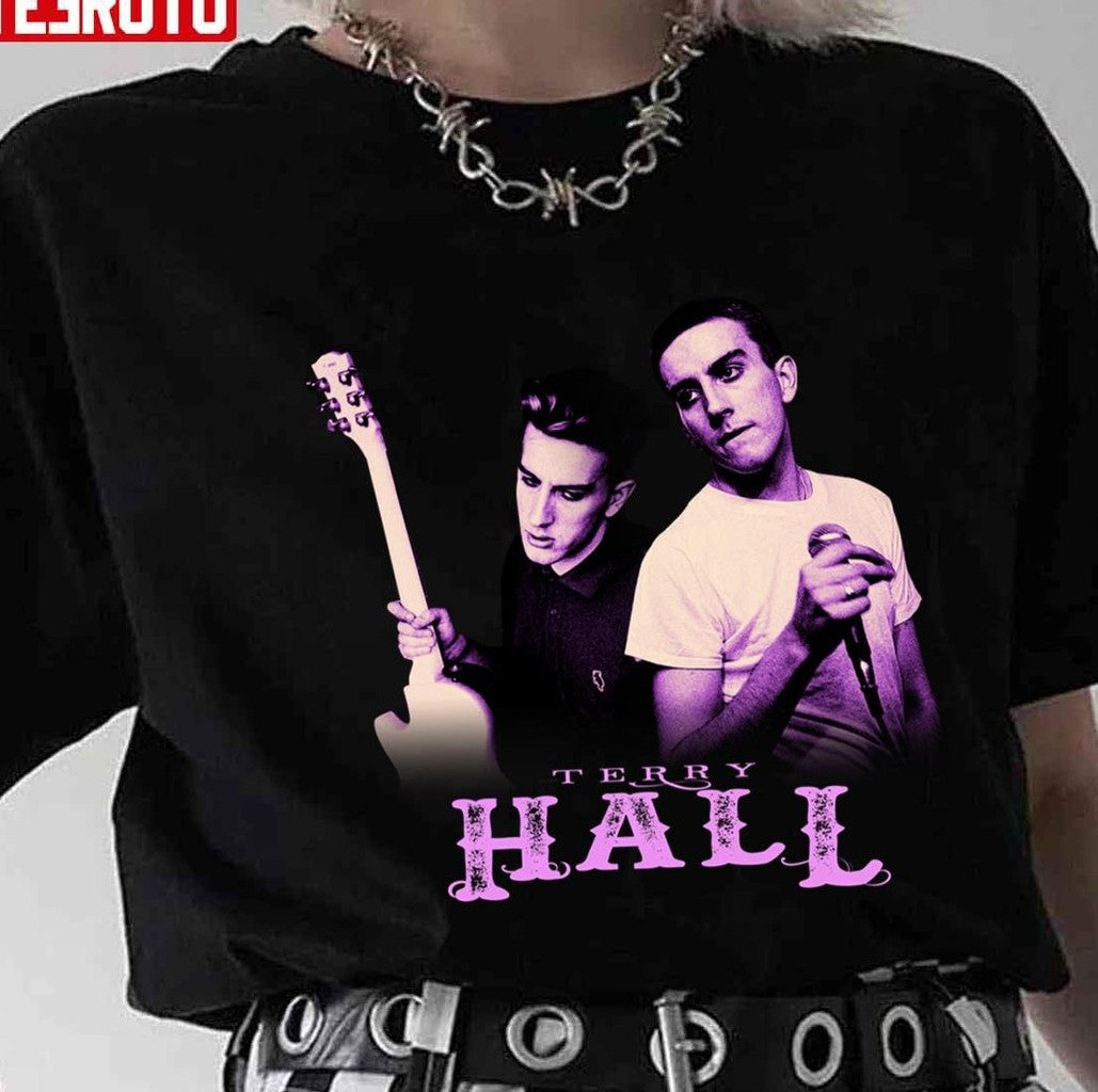 Terry Hall Black &amp; Purple Art The Specials Band Unisex T-Shirt