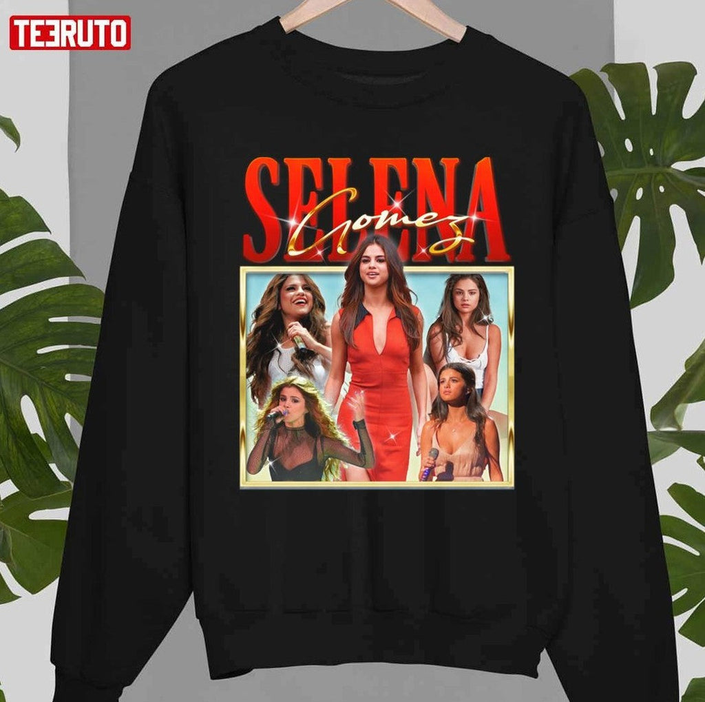 Selena Gomez Vintage Hompage Retro 90s Music Unisex T-shirt