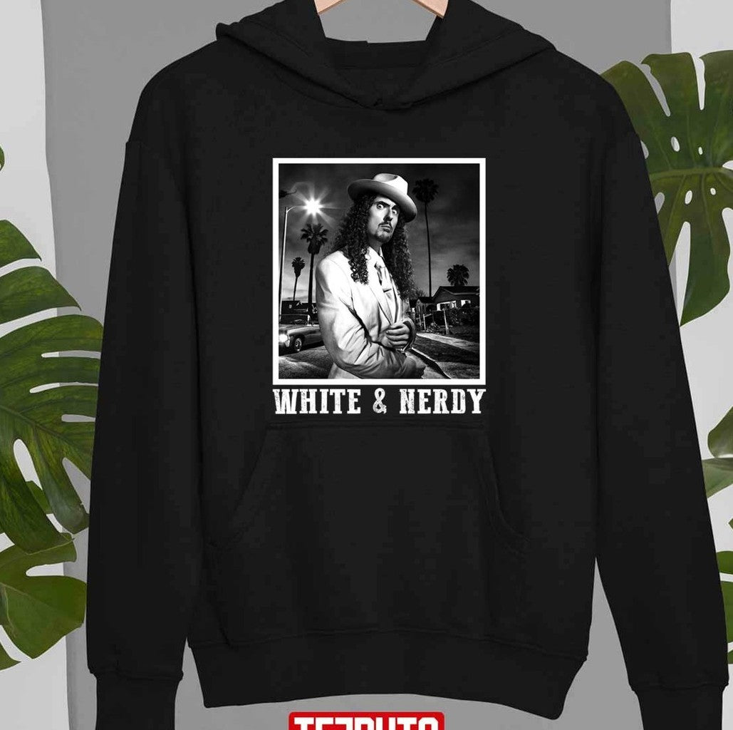 Rock Art Al Yanlovic White &amp; Nerdy Weird Al Yankovic Unisex Sweatshirt