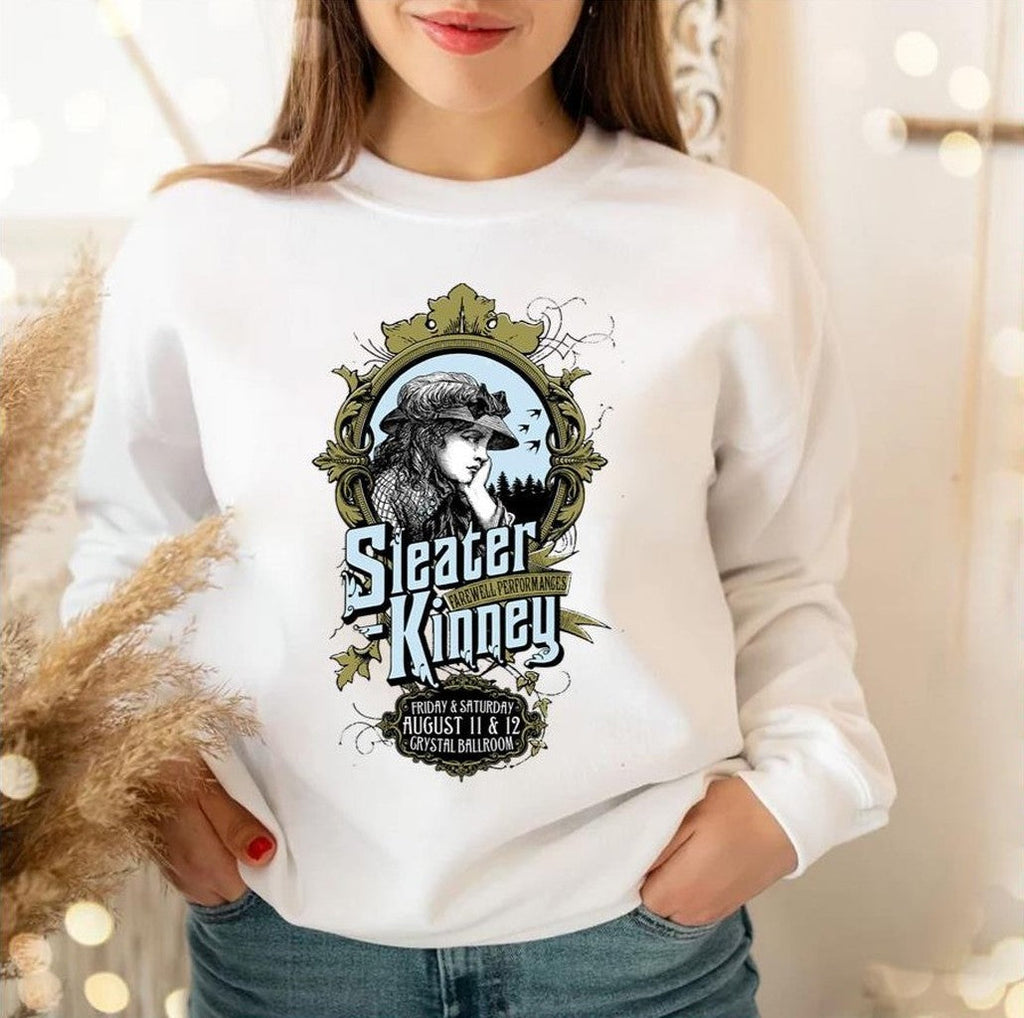 Sleater Kinney Crystal Ballroom Concert Unisex Sweatshirt