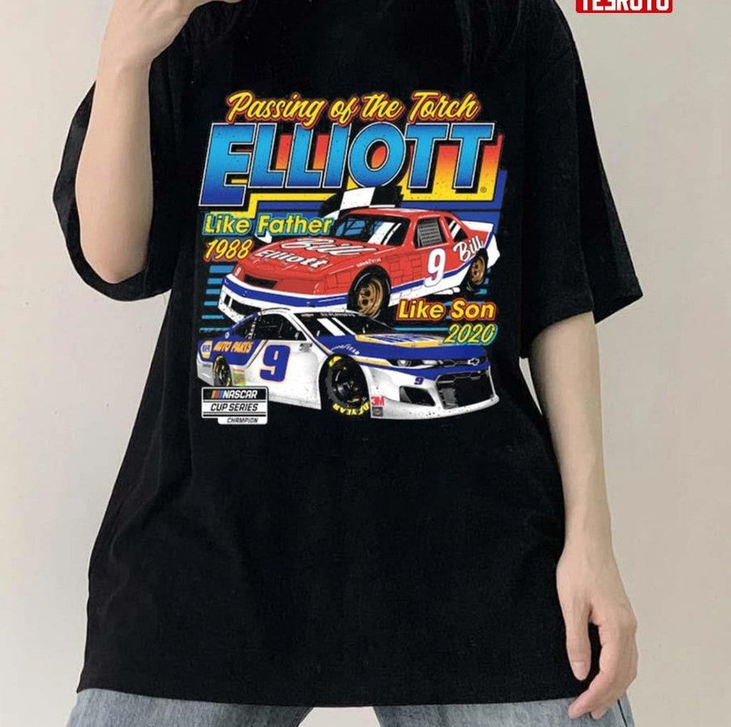 Passing Of The Torch Vintage Bill Elliott 9 Nascar Unisex Sweatshirt