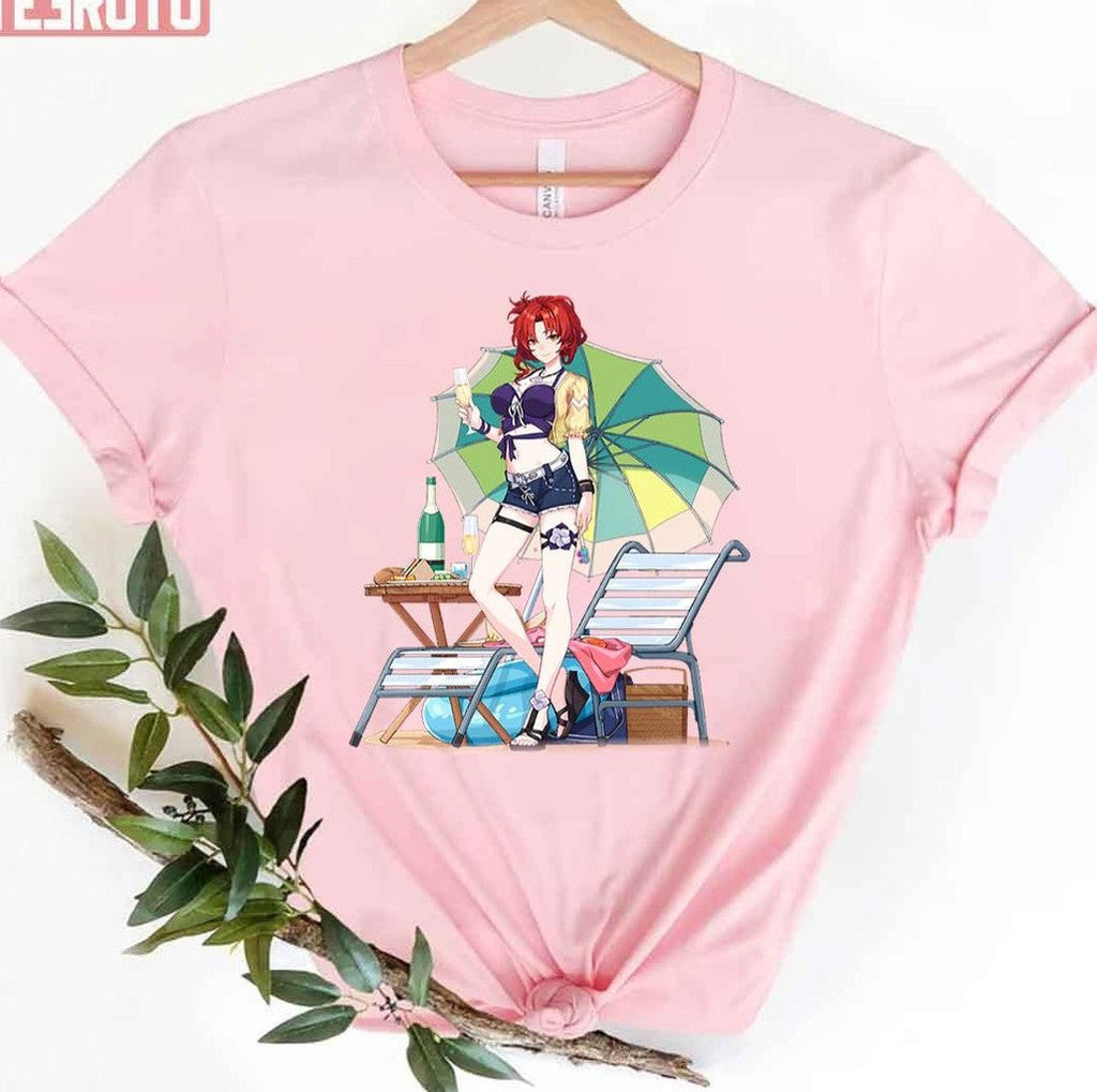 Anime Art Sandy Beach Honkai Impact 3rd Unisex T-Shirt