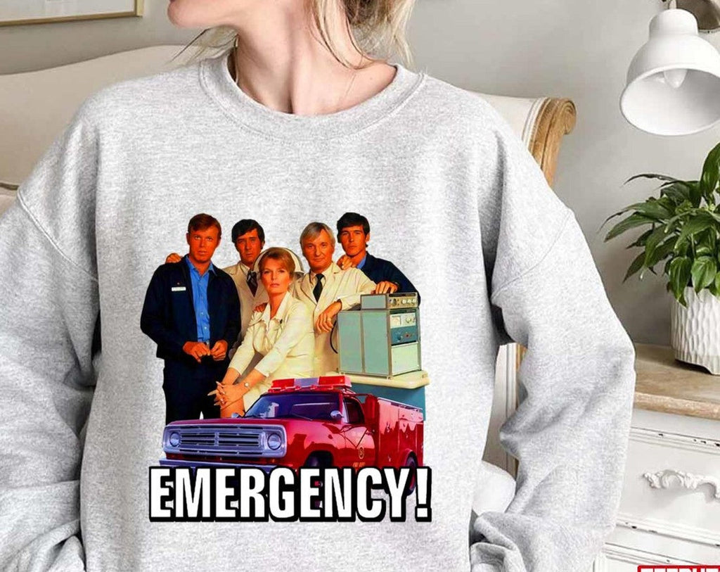 Retro Vintage 70s Emergency Cast Tribute Cast Unisex Sweatshirt