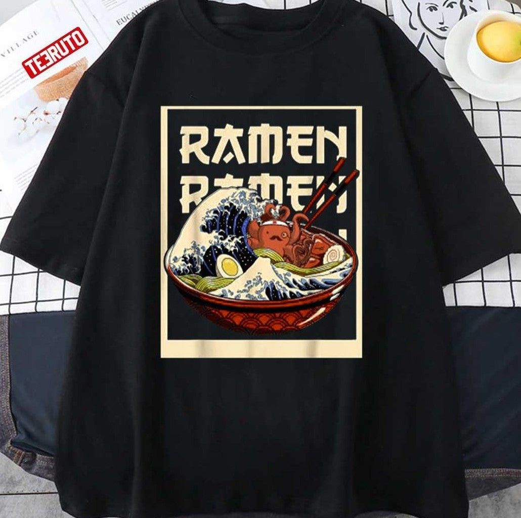 Shrimp Ramen Japanese Cute Kawaii Anime Unisex T-Shirt