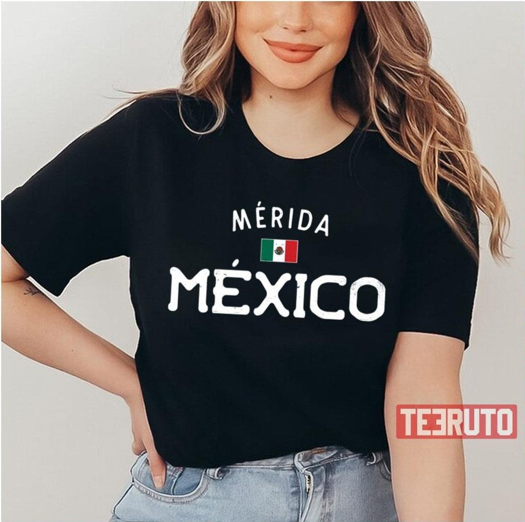 MÃ©xico Merida Mexico Boys' Distressed MÃ©rida Unisex T-Shirt