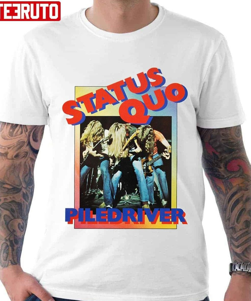 Piledriver Band Status Quo Band Vintage Design Unisex T-shirt