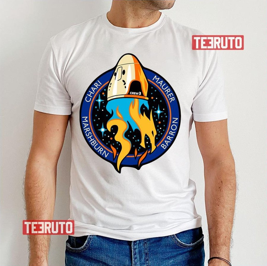 Spacex Crew 3 Mission Unisex T-Shirt