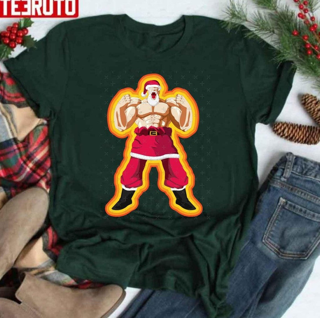 Super Shirtless Santa Claus Unisex Sweatshirt