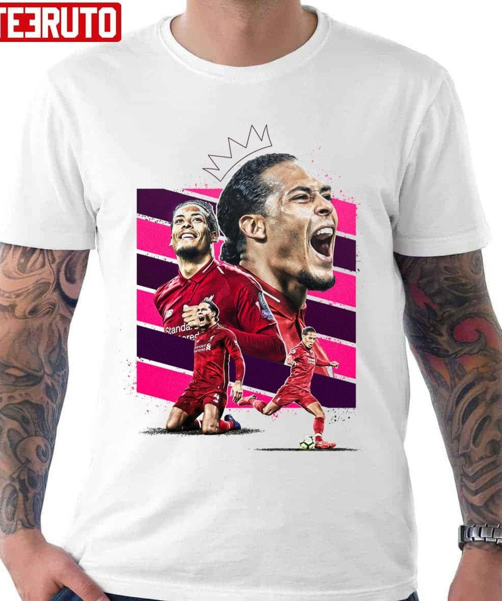 Art Illustration Virgil Van Dijk Unisex Hoodie