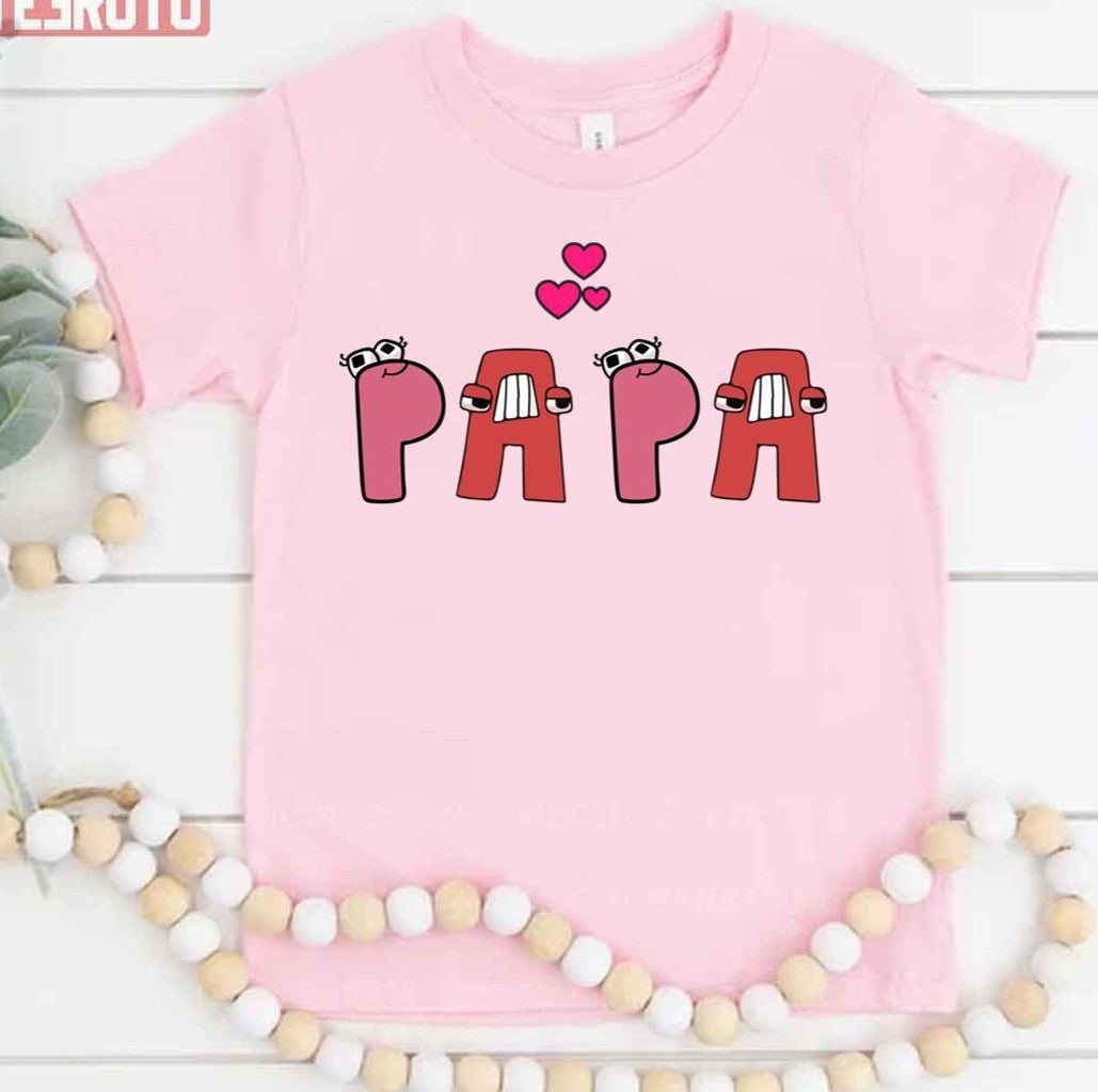 Papa Word Alphabet Lore Unisex T-Shirt