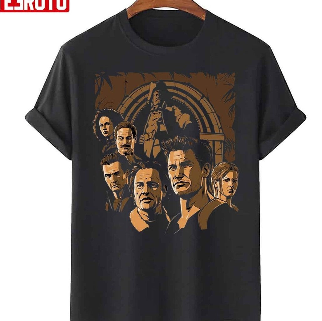 Movie Uncharted All Characters Unisex T-Shirt