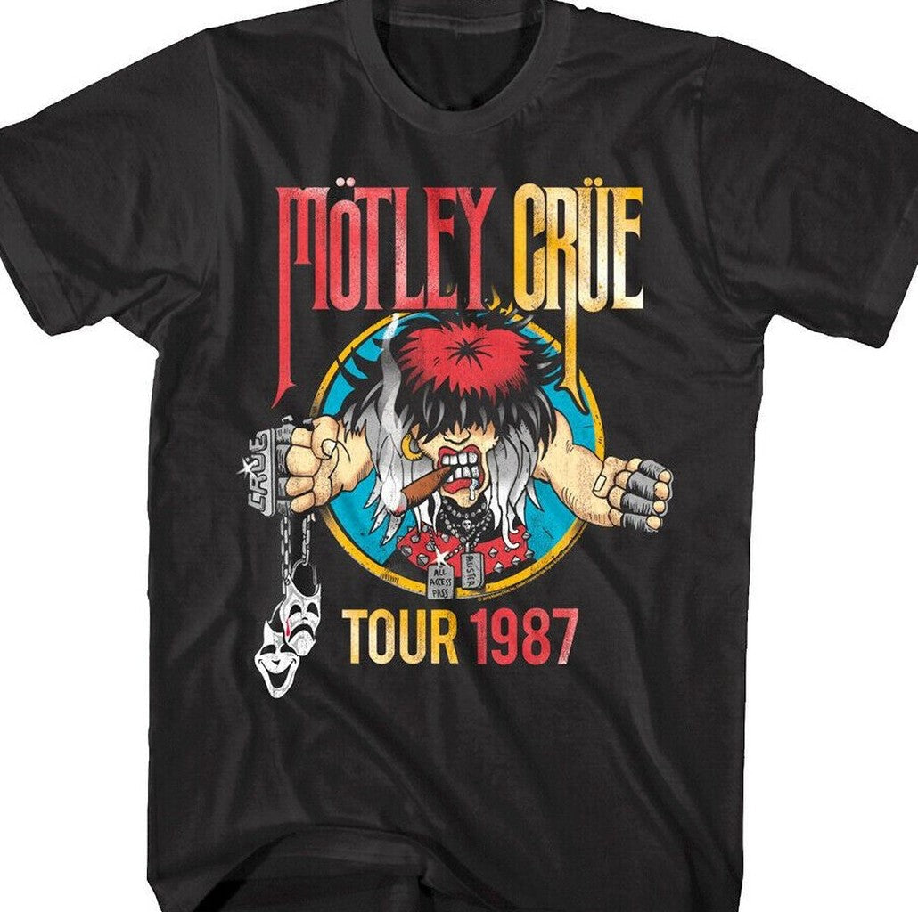 Motley Crue Cartoon Girls Tour 1987 Unisex T-shirt