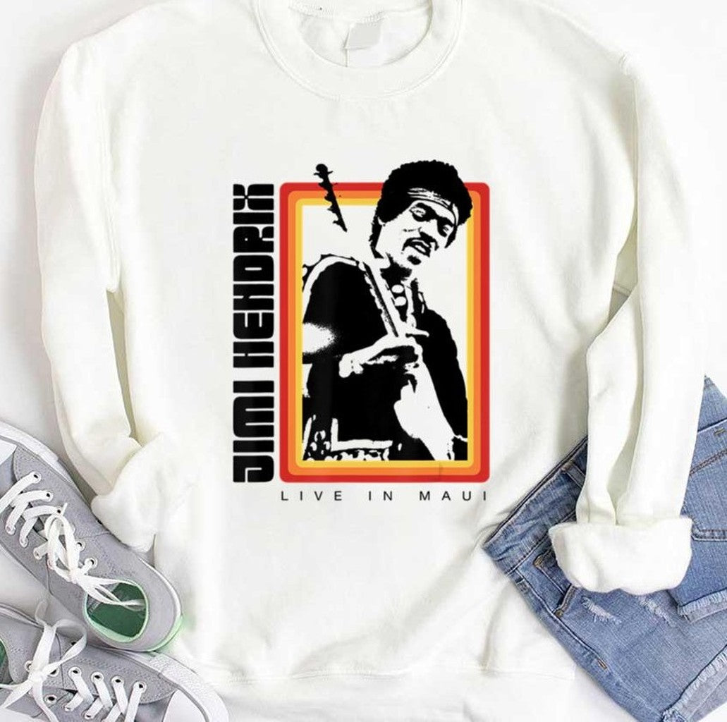 Official Live In Maui Photo Jimi Hendrix Unisex T-Shirt