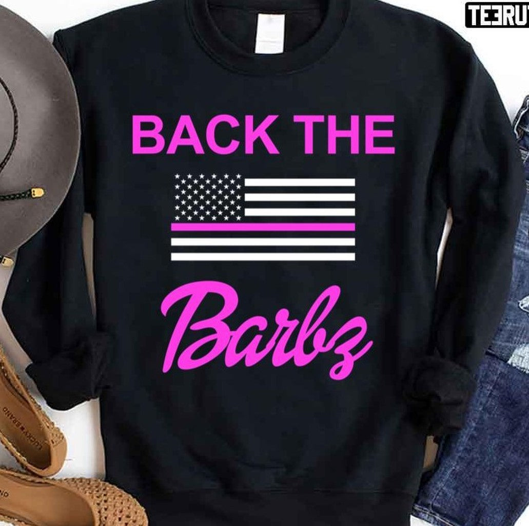 Back The Barbz US Flag Nicki Minaj Unisex Sweatshirt