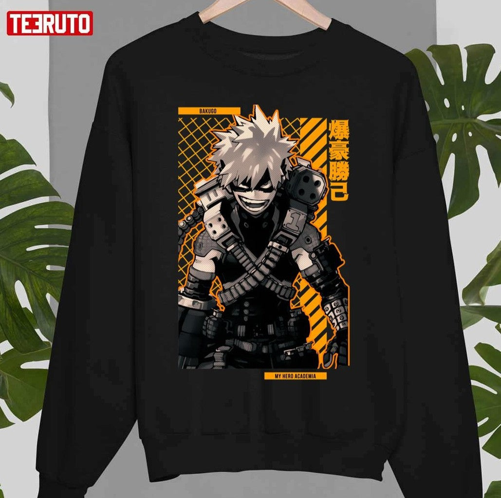 Bakugo My Hero Academia Anime Star Edition Gold Unisex T-Shirt