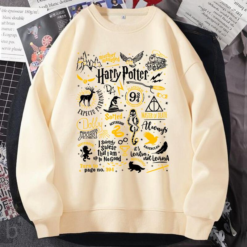 Quotes Sweatshirt Hoodie Shirt Cotton Relaxed Fit potterhead sweater
