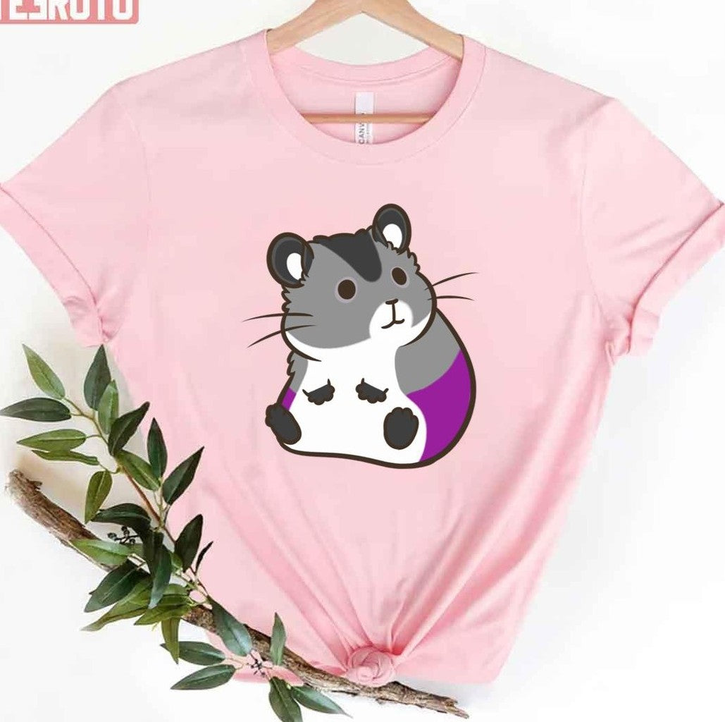 Asexual Lgbtq Pride Month Pride Hamster Unisex T-Shirt