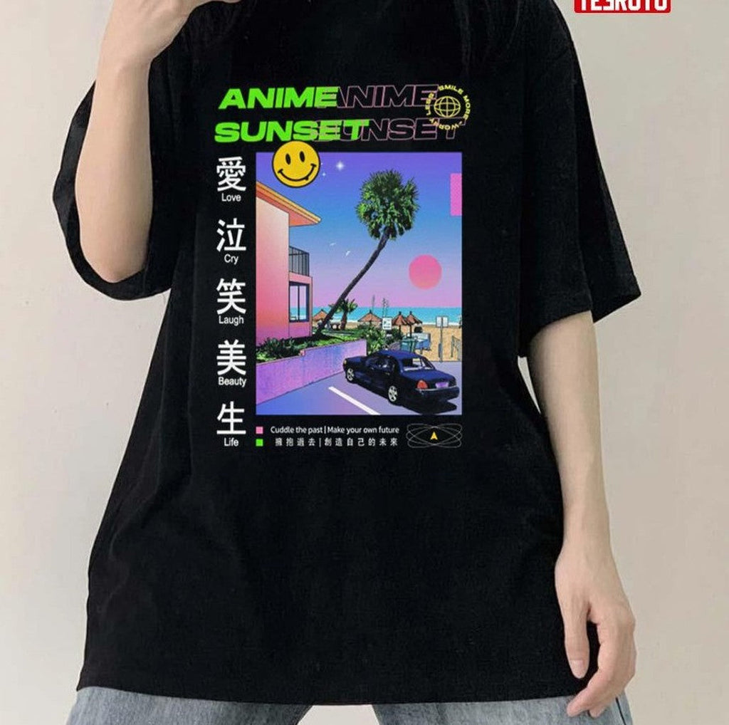 Anime Sunset Japanese Style Unisex Sweatshirt