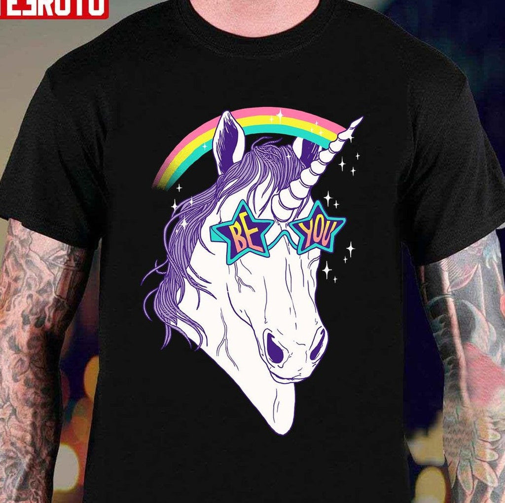 Be You Rainbow Unicorn Unisex T-Shirt