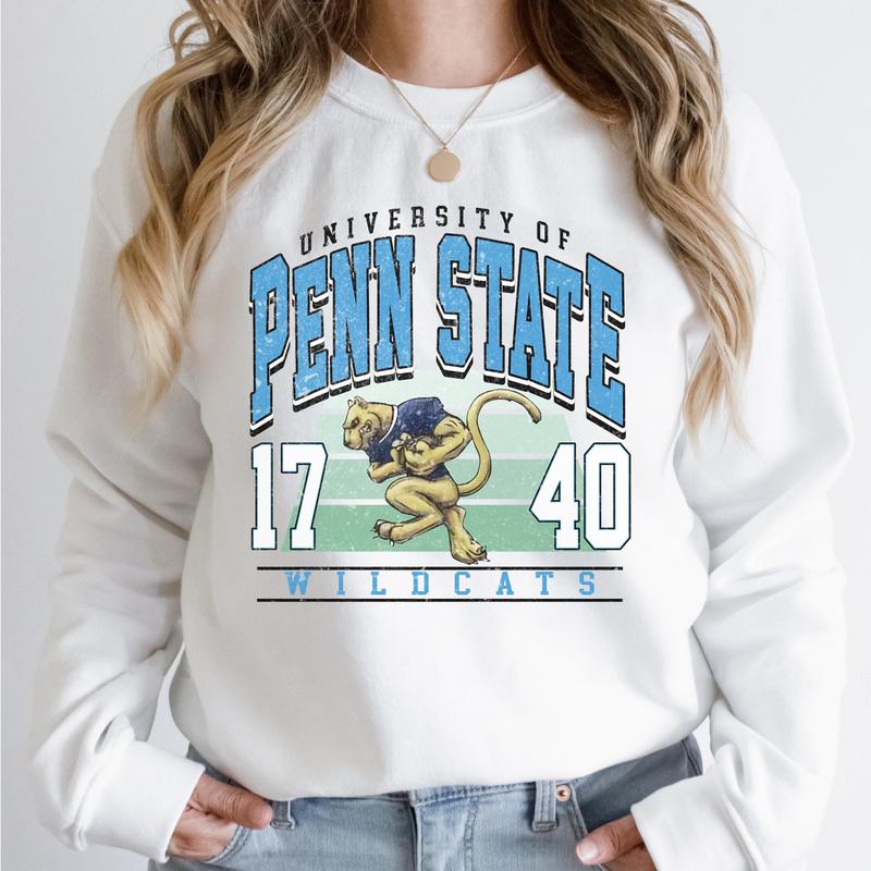 Penn State Nittany Lions Vintage College NCAA Sweatshirt, Vintage Football Sweatshirt NCAA, Classic Sport Sweatshirt, Gifts For Football Fan Sport
