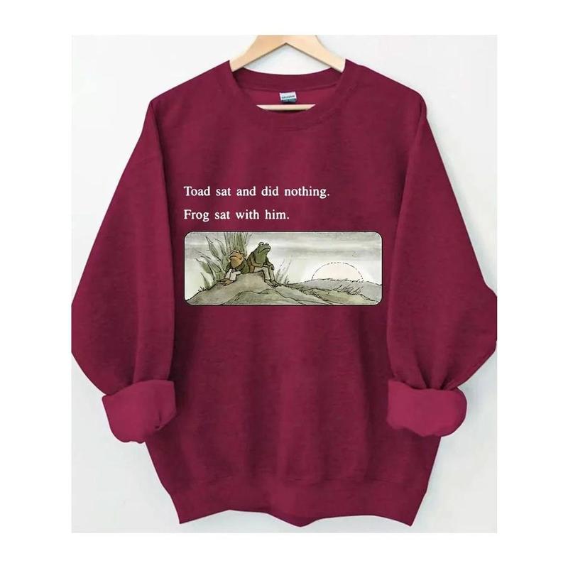 Frog And Toad Sweatshirt,Vintage Classic Book Sweatshirt,Frog And Toad Shirt,Cottagecore Aesthetic Sweatshirt,Book Lover Crewneck Sweatshirt