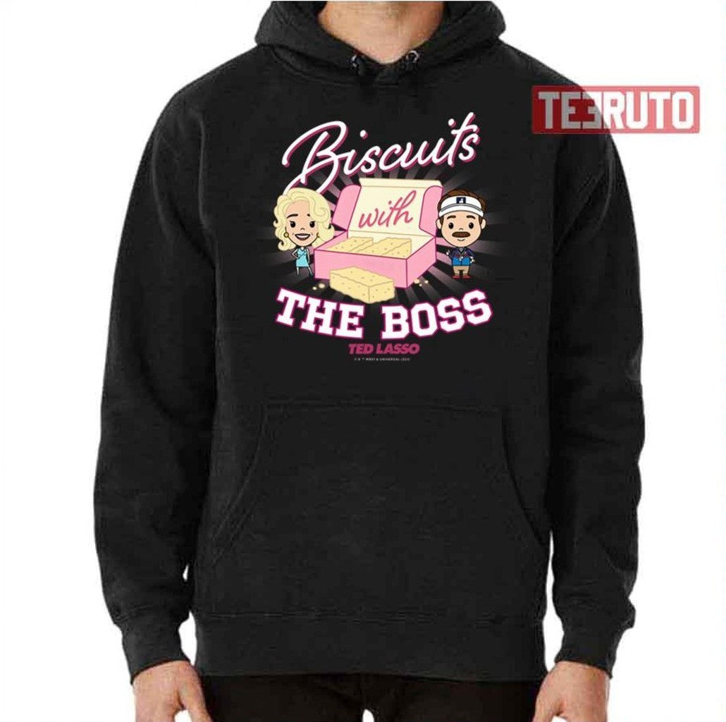 Ted Lasso &amp; Rebecca Biscuits With The Boss Chibi S Unisex Tank Top