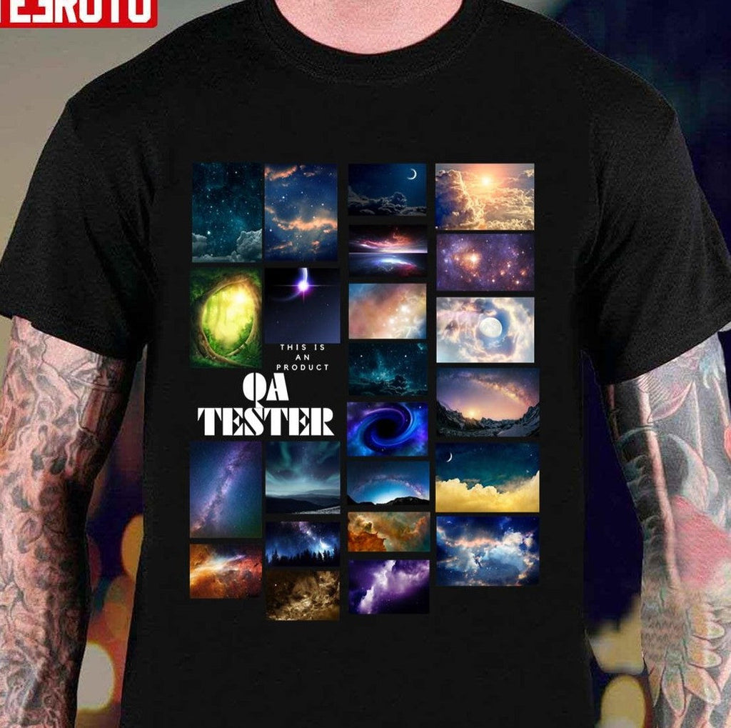 Qa Tester Collage Unisex T-Shirt