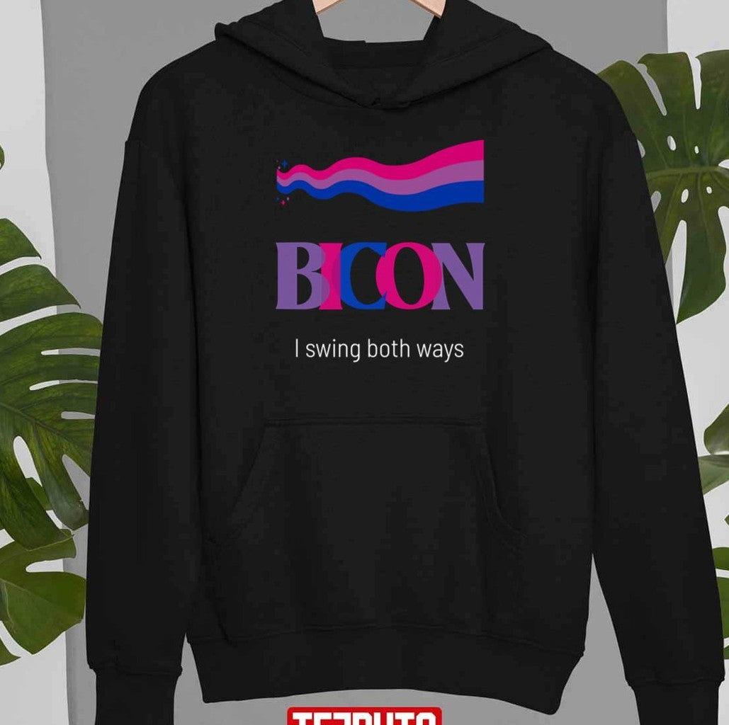 Bicon I Swing Both Ways Pride Lgbtq Gay Bi Unisex T-Shirt