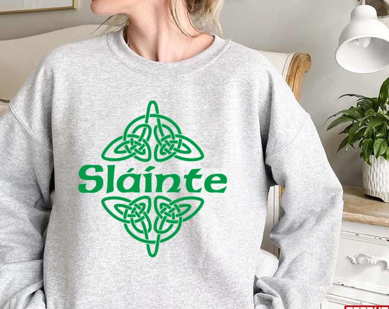 Slainte Irish Art Saint Patrick's Day Unisex Sweatshirt