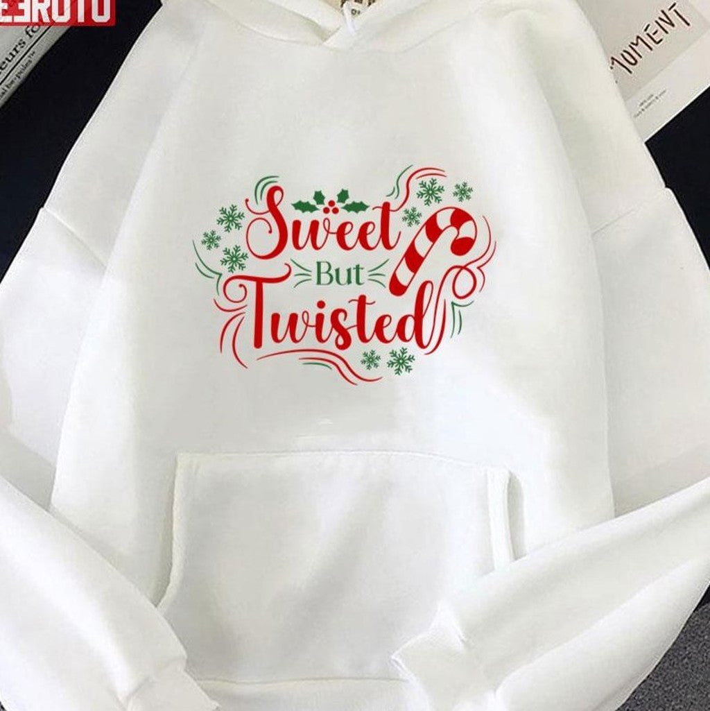 Sweet But Twisted Retro Vintage Christmas Candy Gift New Year Unisex Sweatshirt