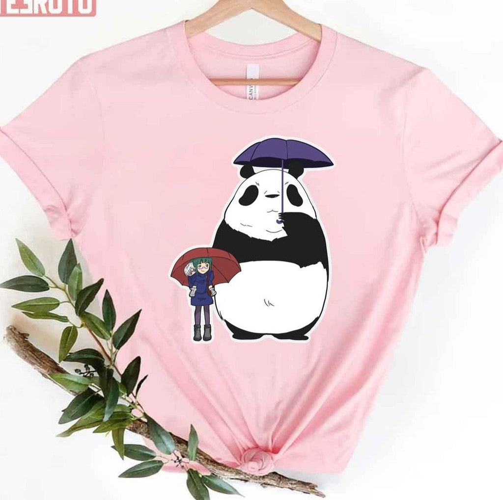 My Neighbour Panda Jujutsu Kaisen X My Neighbour Totoro Anime Unisex T-Shirt