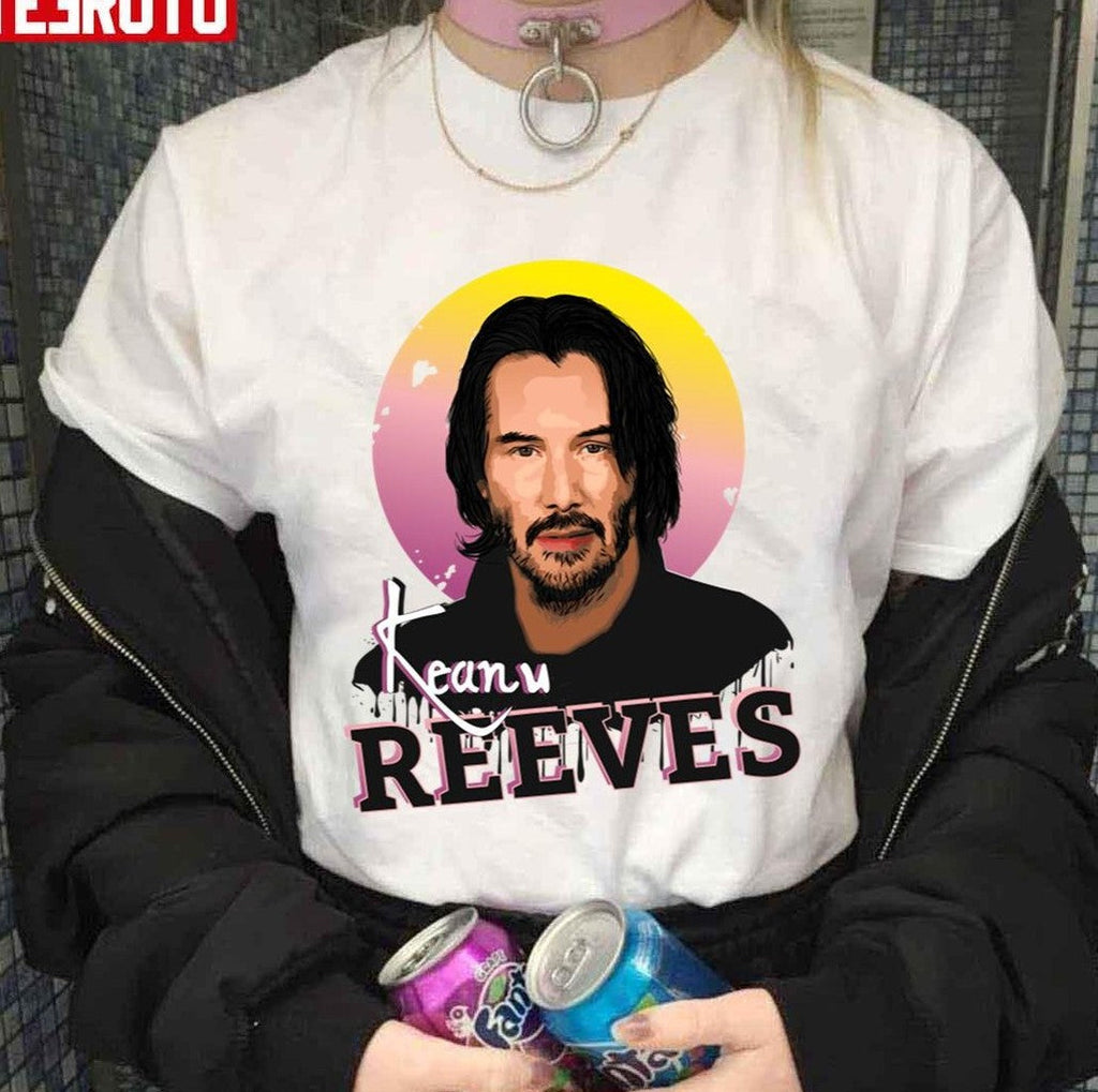 Portrait Of Actor Keanu Reeves Unisex Sweatshirt