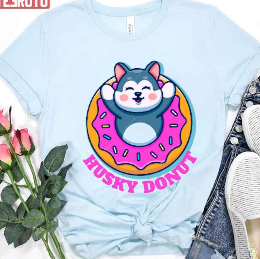 Siberian Husky Donutfunny Unisex T-Shirt