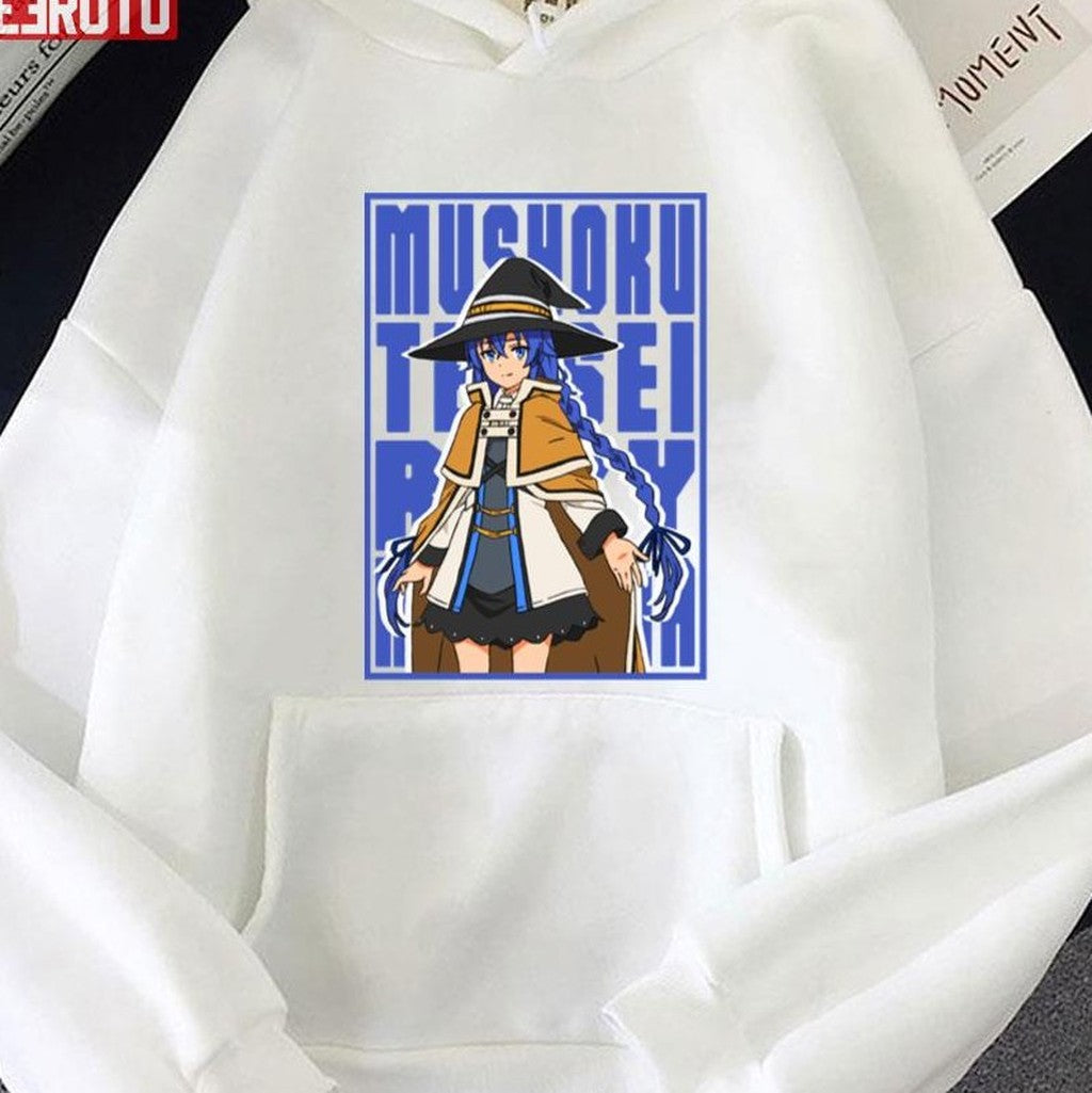 Anime Mushoku Tensei Jobless Roxy Insert Blue Colour Unisex T-shirt