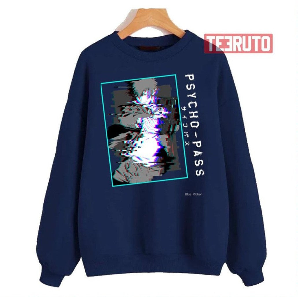 Shinya Kougami Glitchy Psycho Pass Unisex Sweatshirt
