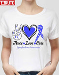 Peace Love Cure Lymphedema Awareness Unisex T-Shirt