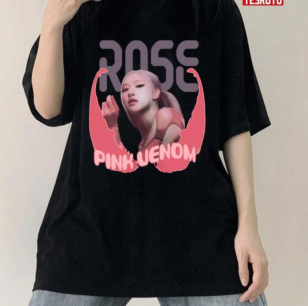 Rosie Is Roses Rose Pink Venom Blackpink Unisex T-Shirt