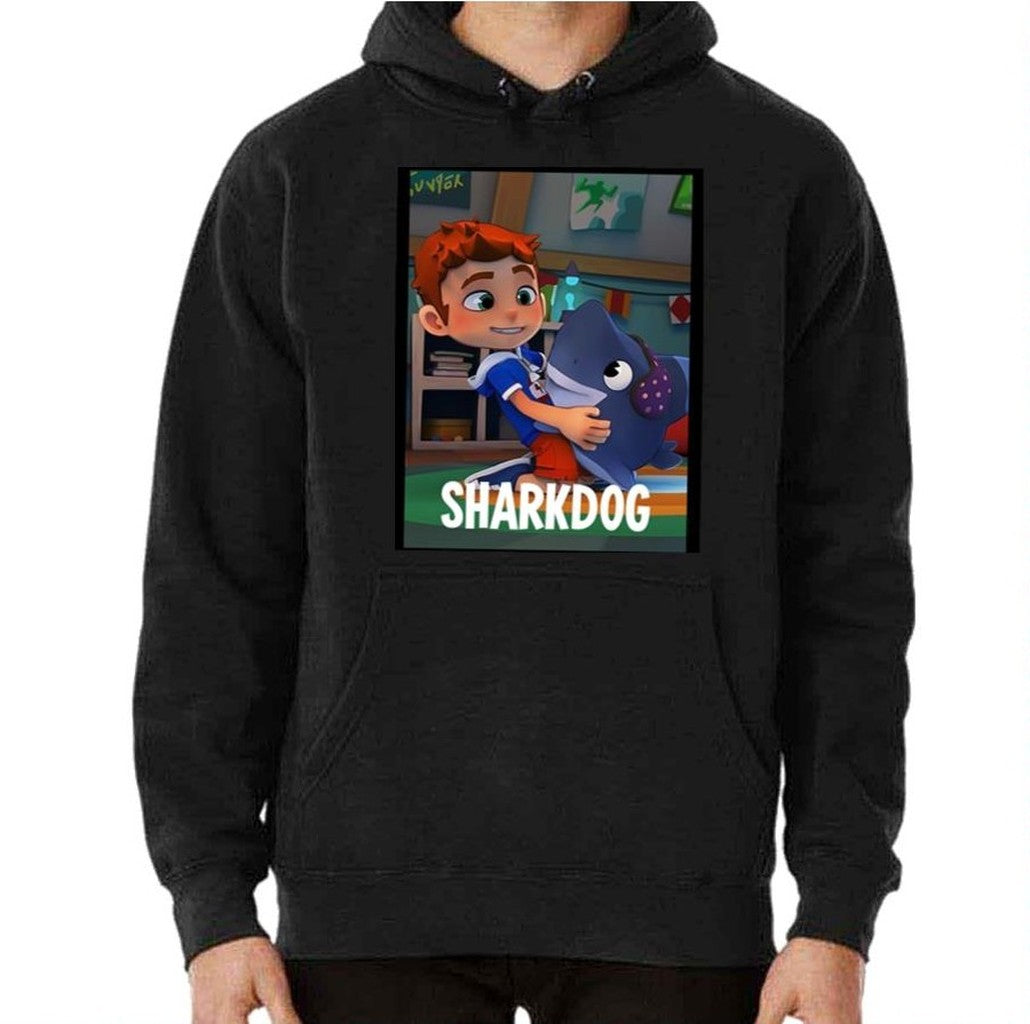 Sharkdog Graphic Kids Cartoon Unisex T-Shirt