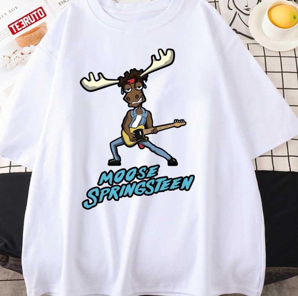 Moose Springsteen Funny Design Spruce Springsteen Unisex T-Shirt