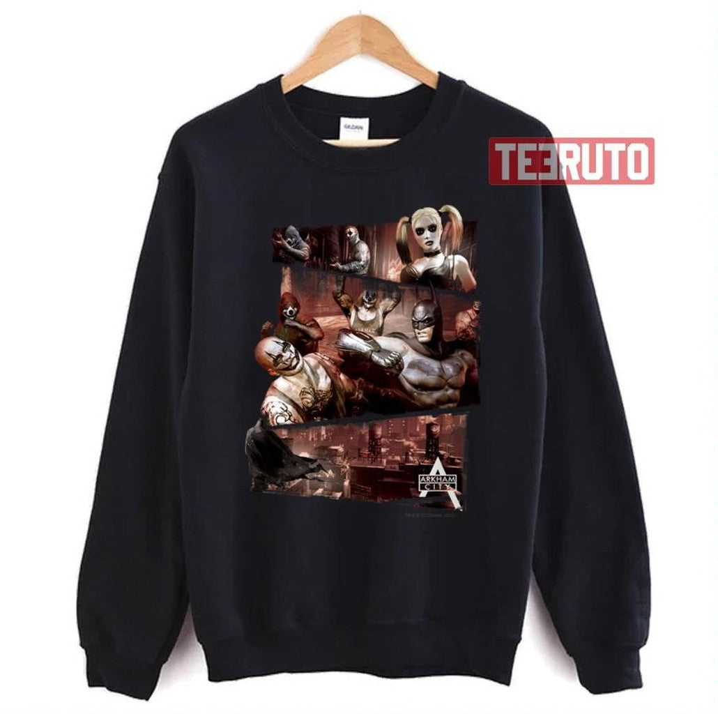 Arkham City Characters Trifold Unisex T-Shirt