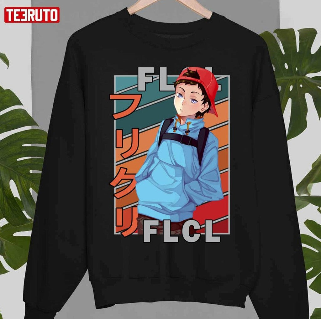 Naota Nandaba Fooly Cooly Furi Kuri Flcl Vintage Unisex T-Shirt
