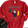 Spanish Renault Driver In Formula 1 Fernando Alonso Unisex Sweatshirt