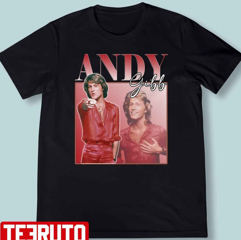 Andy Gibb Vintage Homepage Unisex T-shirt