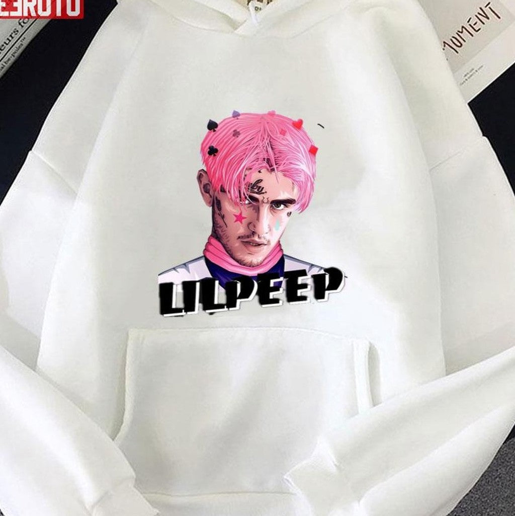 Pink Lil Peep Hip Hop Music Art Unisex Hoodie