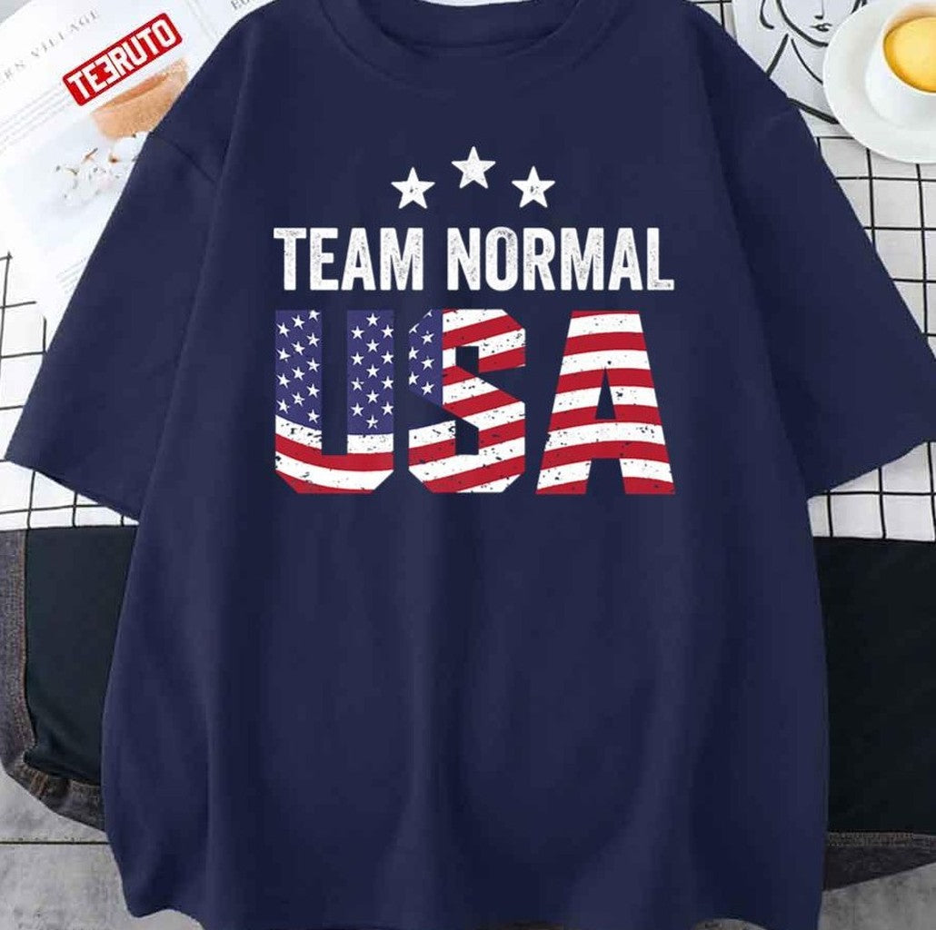 Team Normal Us Flag Unisex T-Shirt