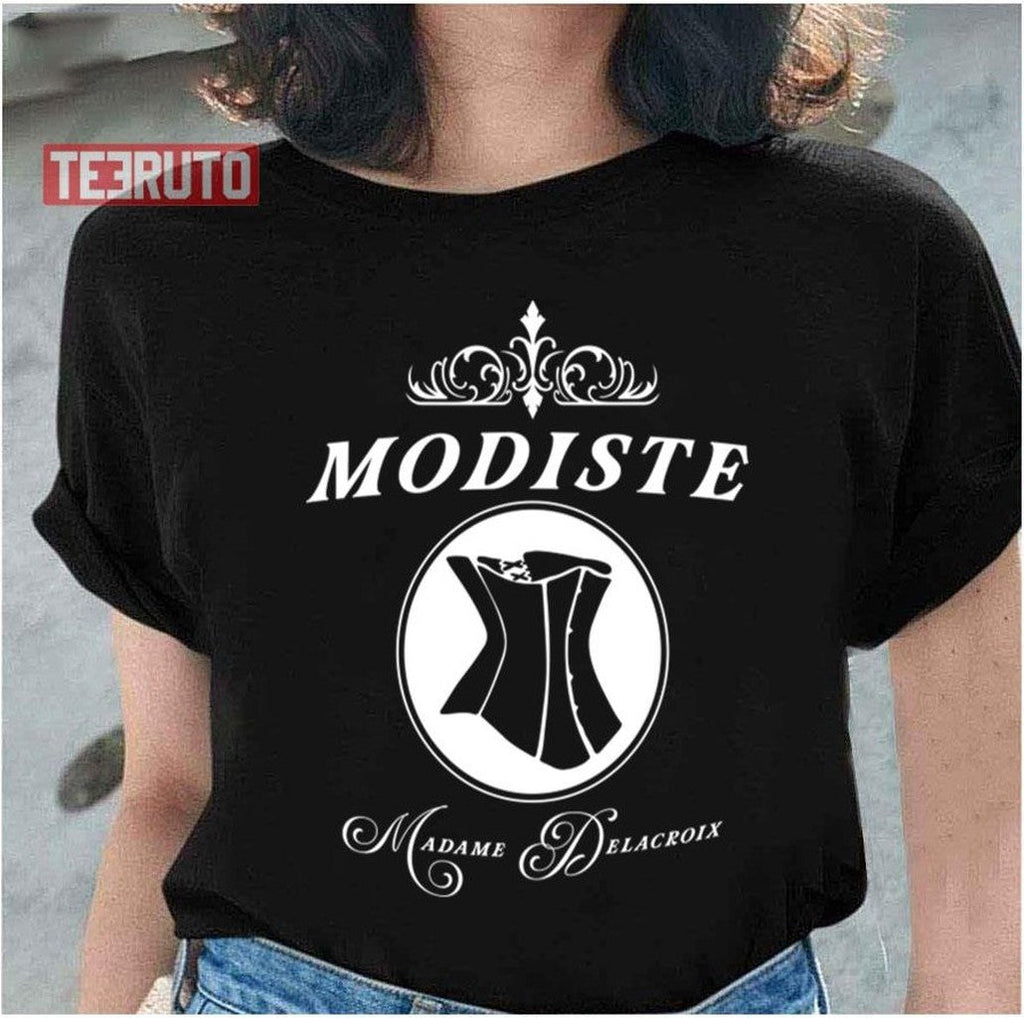 Modiste Corset Design Madame Delacroix Couturier To Bridgerton Society Unisex Sweatshirt