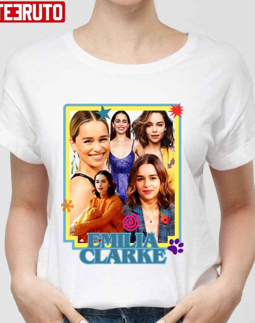 Retro Emilia Clarke Photographic Unisex T-Shirt